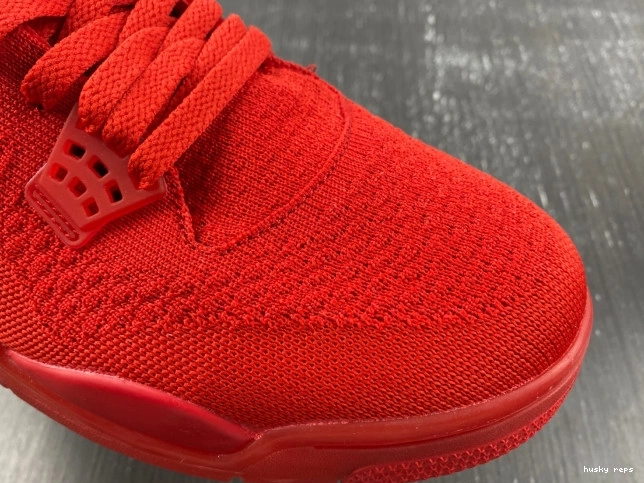 Cheap Husky Jordan AQ3559-600 4 Flyknit Retro Red 0814